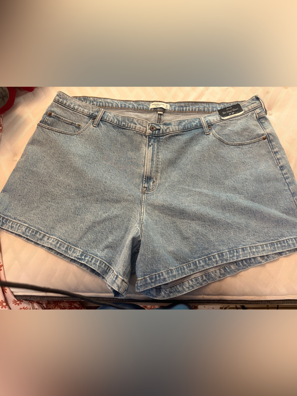 Bundle 2 for $30. NWT Abercrombie & Fitch Light Blue Dad Shorts. Size 24.